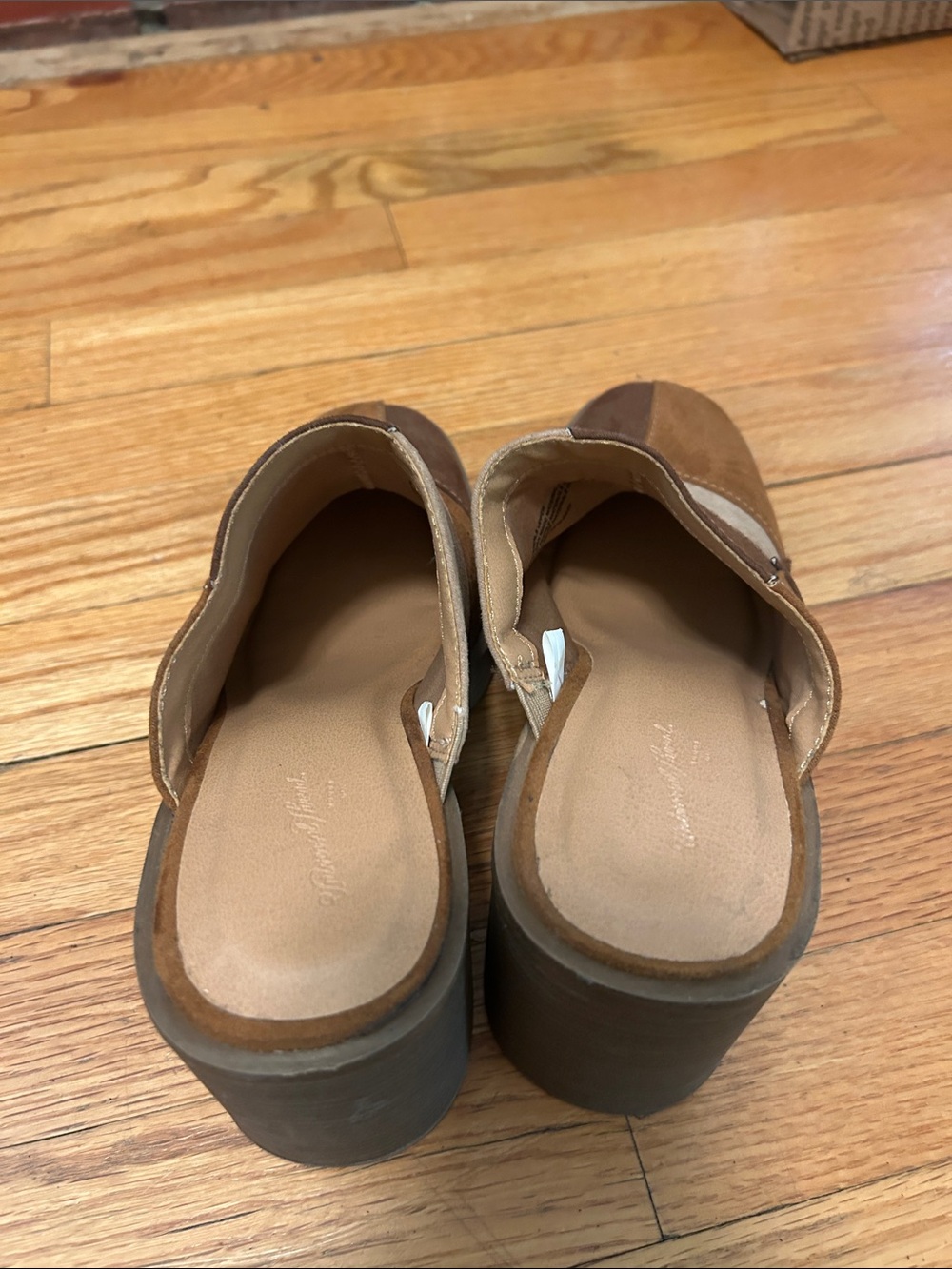 Universal threads Patchwork Suede Slip-On Clogs in Brown Tones size 7 - Picture 3 of 8
